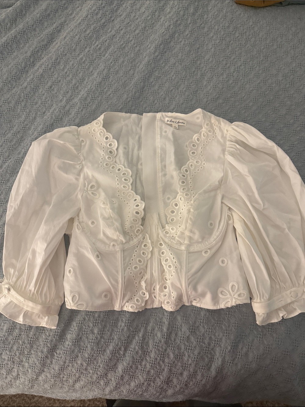 For Love and Lemons Serena Crop Top